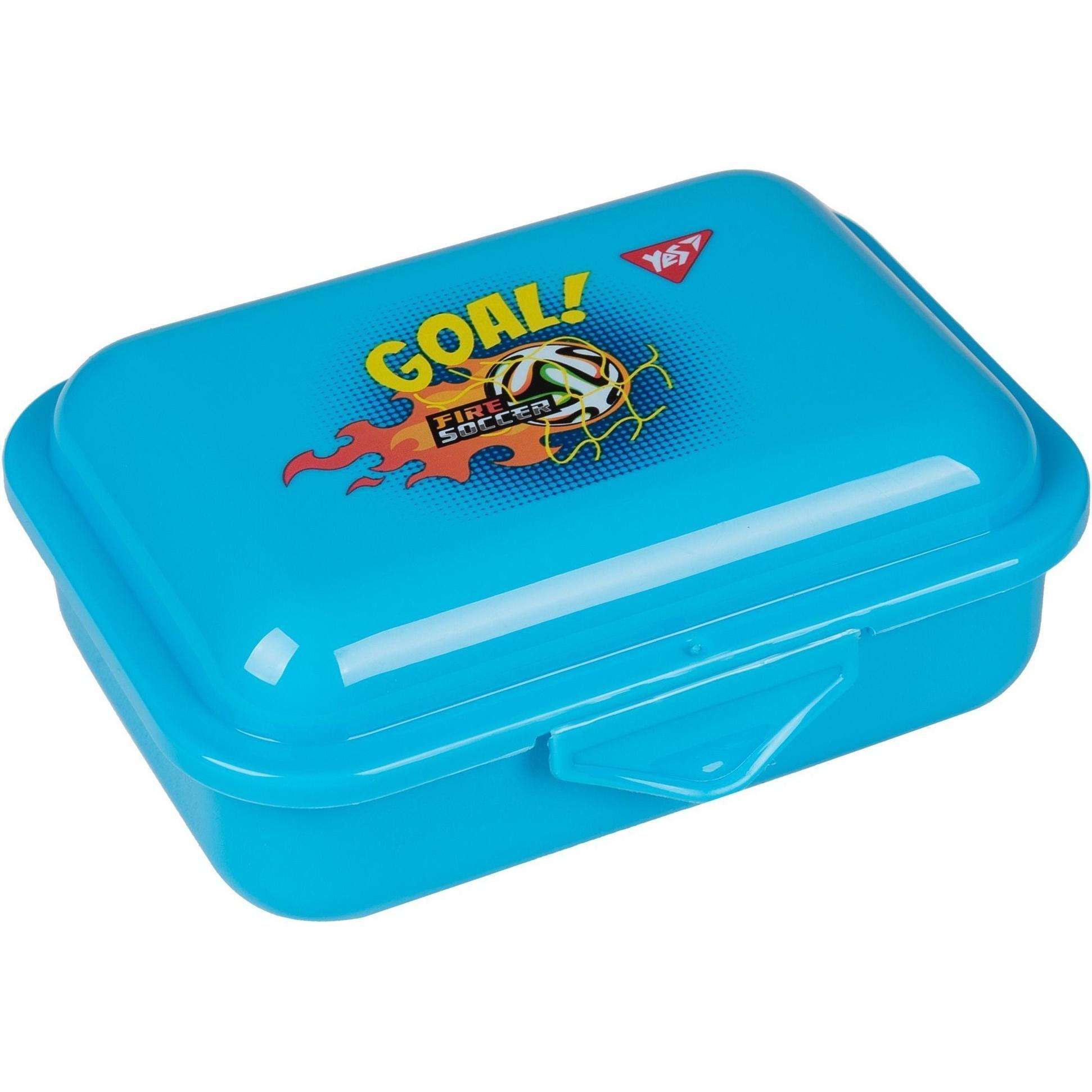 Ланч-бокс Yes Football 280 мл голубой (708156) фото 1