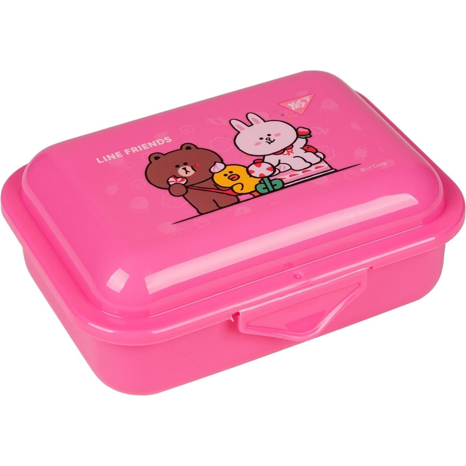 Ланч-бокс Yes Line Friends 280 мл рожевий (708159)фото
