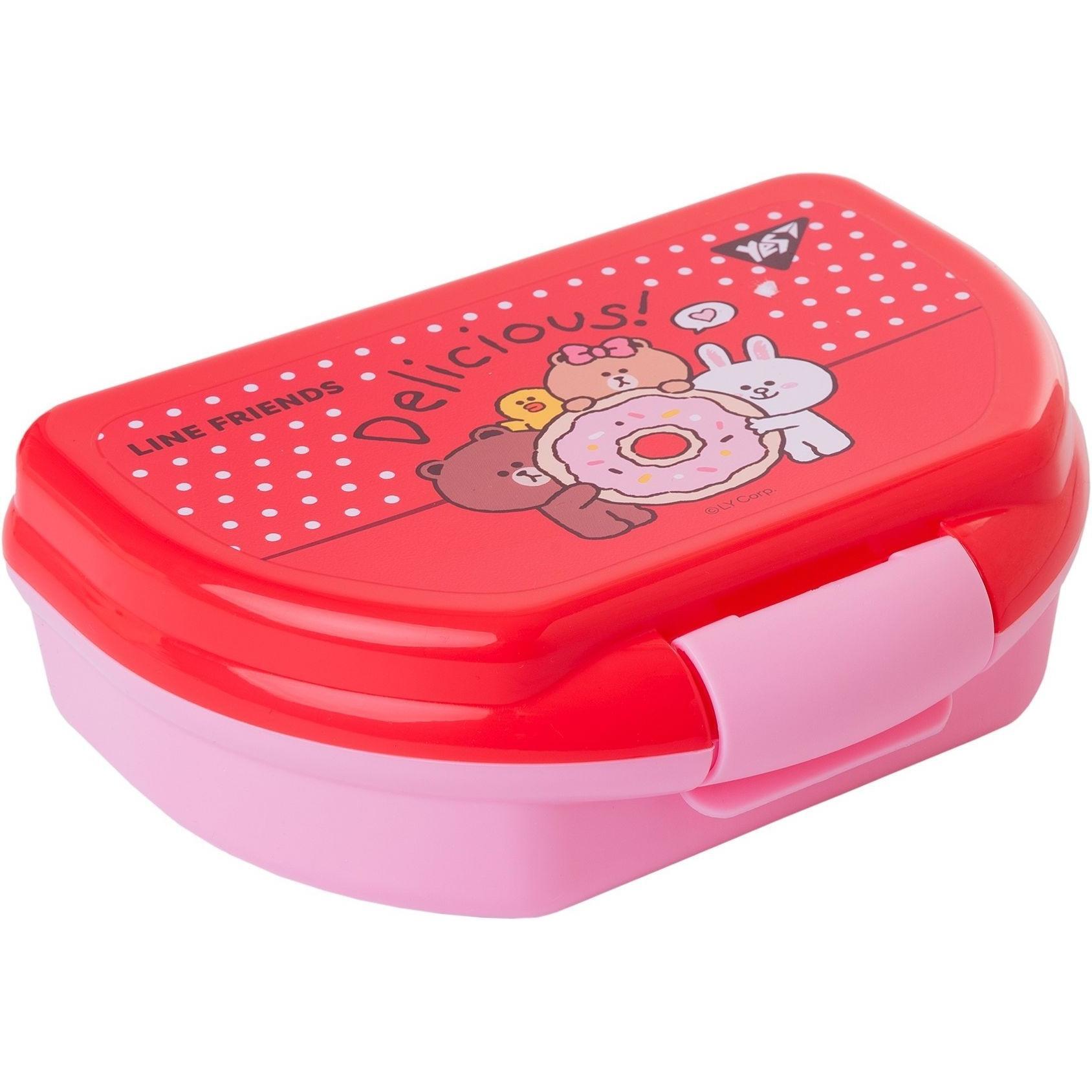 Ланч-бокс Yes Line Friends 350 мл рожевий (708163)фото1