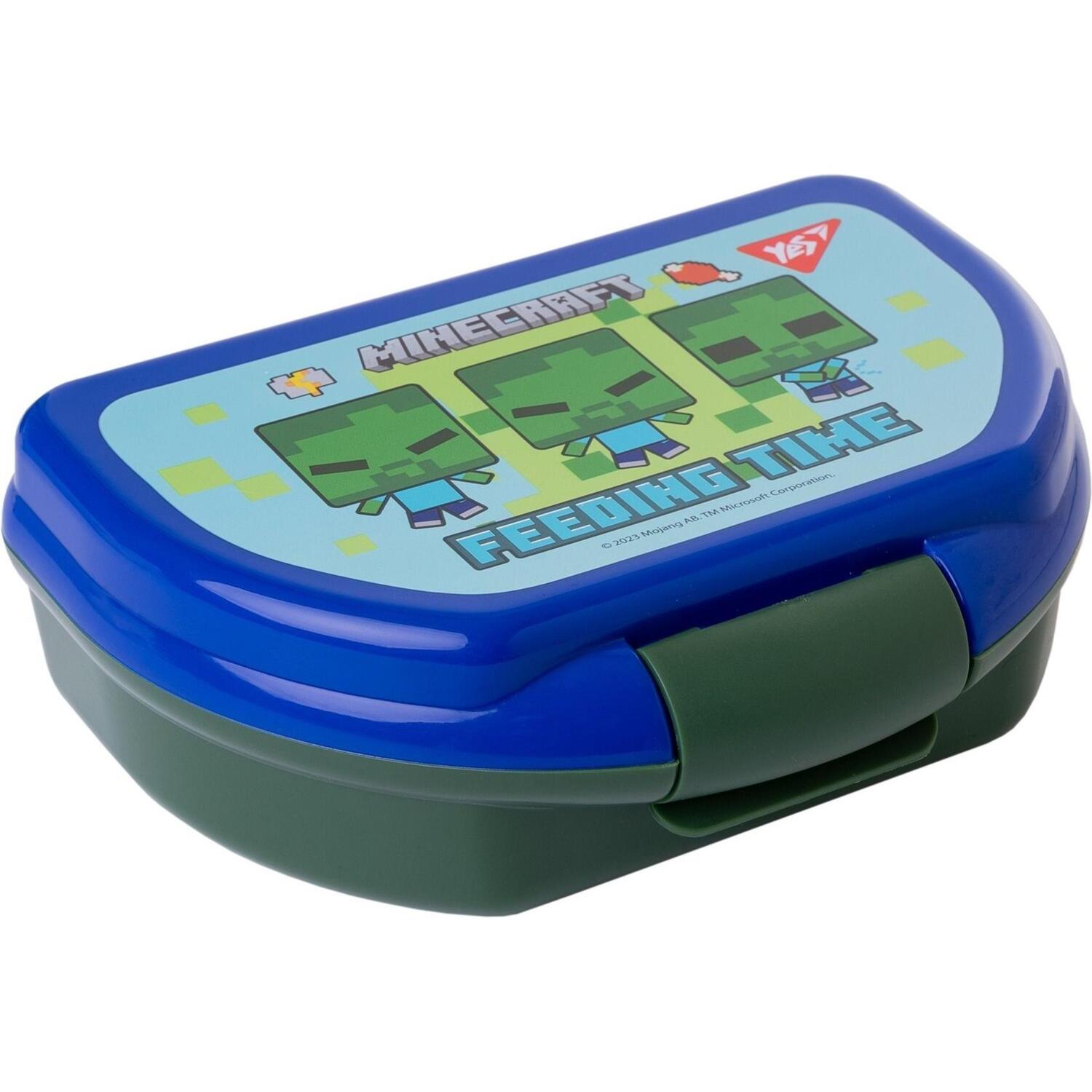 Ланч-бокс Yes Minecraft 350 мл зелений (708164)фото