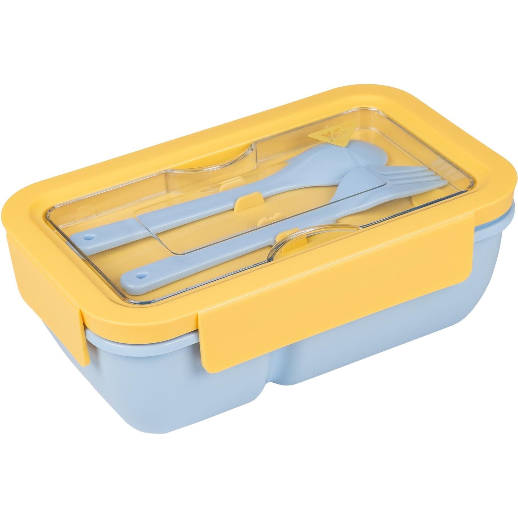 Ланч-бокс Yes Fusion 850 мл із наповненням, жовто-блакитний (708168)фото1