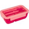 Ланч-бокс Yes Fusion 850 мл з приладдям рожевий (708169)
