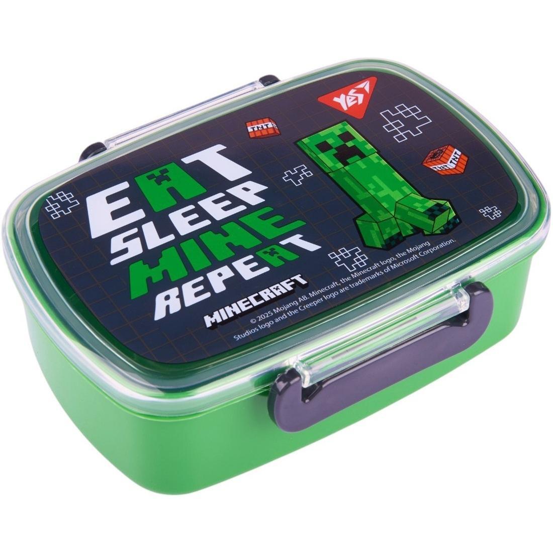 Ланч-бокс Yes Minecraft.Creeper 750 мл, зелений (708366)фото1