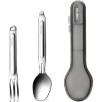 Туристический набор ложка-вилка NexTool Portable Stainless Steel Tableware нерж.сталь