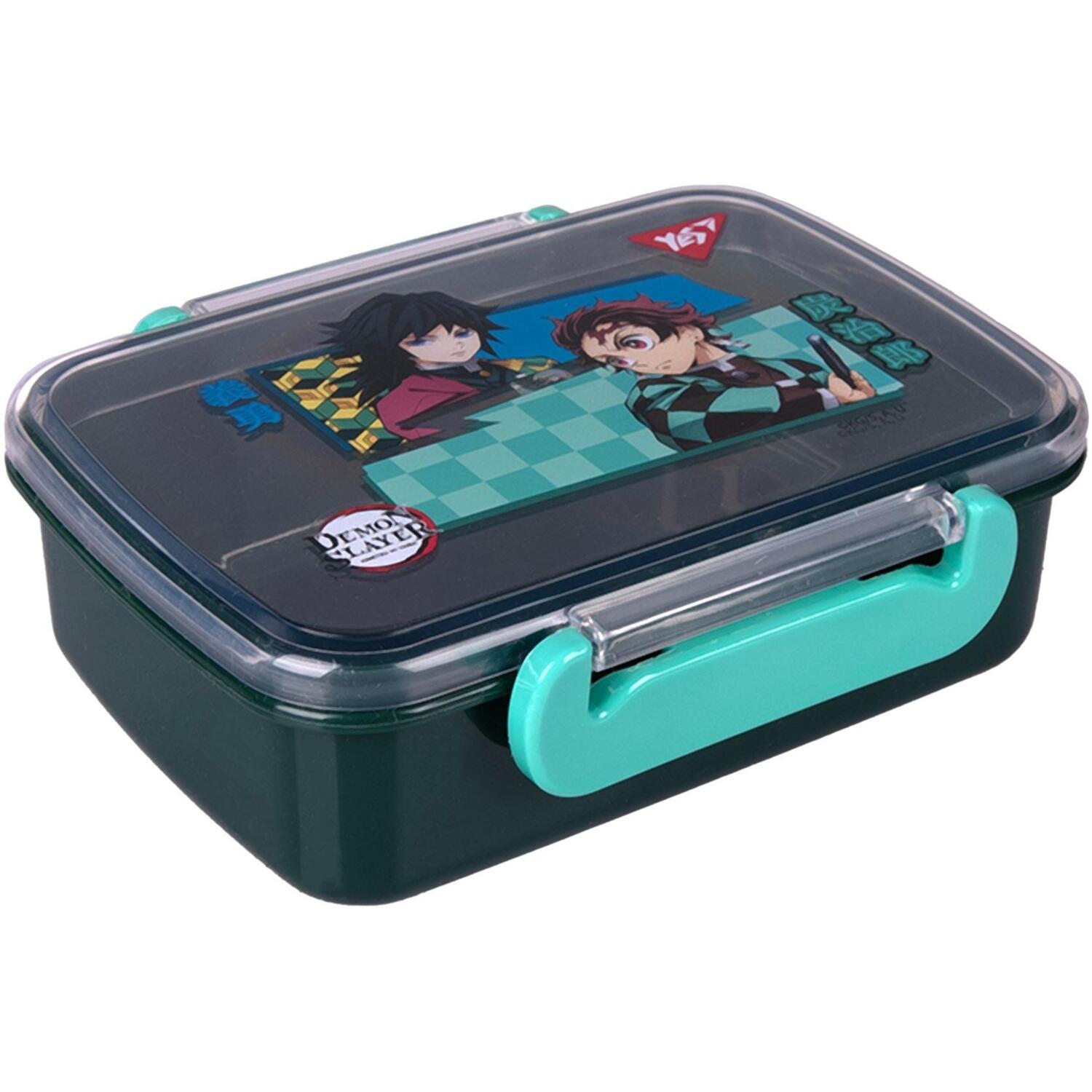 Ланч-бокс Yes Demon Slayer 420 мл зелений (708273)фото