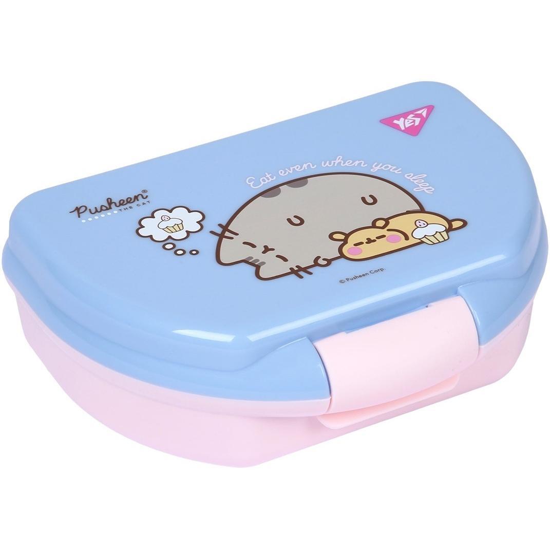 Ланч-бокс Yes Pushen 350 мл, блакитний (708361)фото1