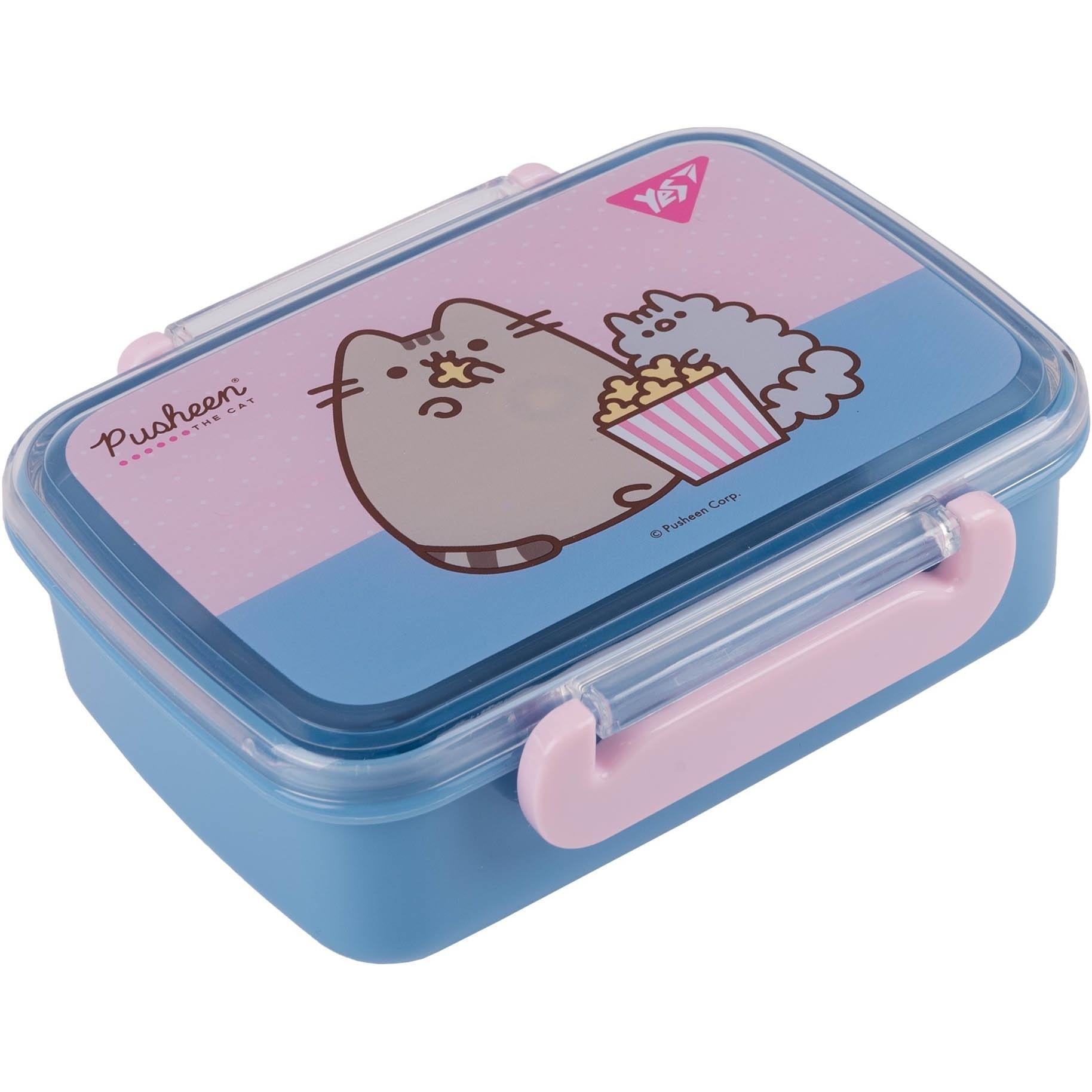 Ланч-бокс Yes Pusheen 420 мл, блакитно-рожевий (708364)фото1