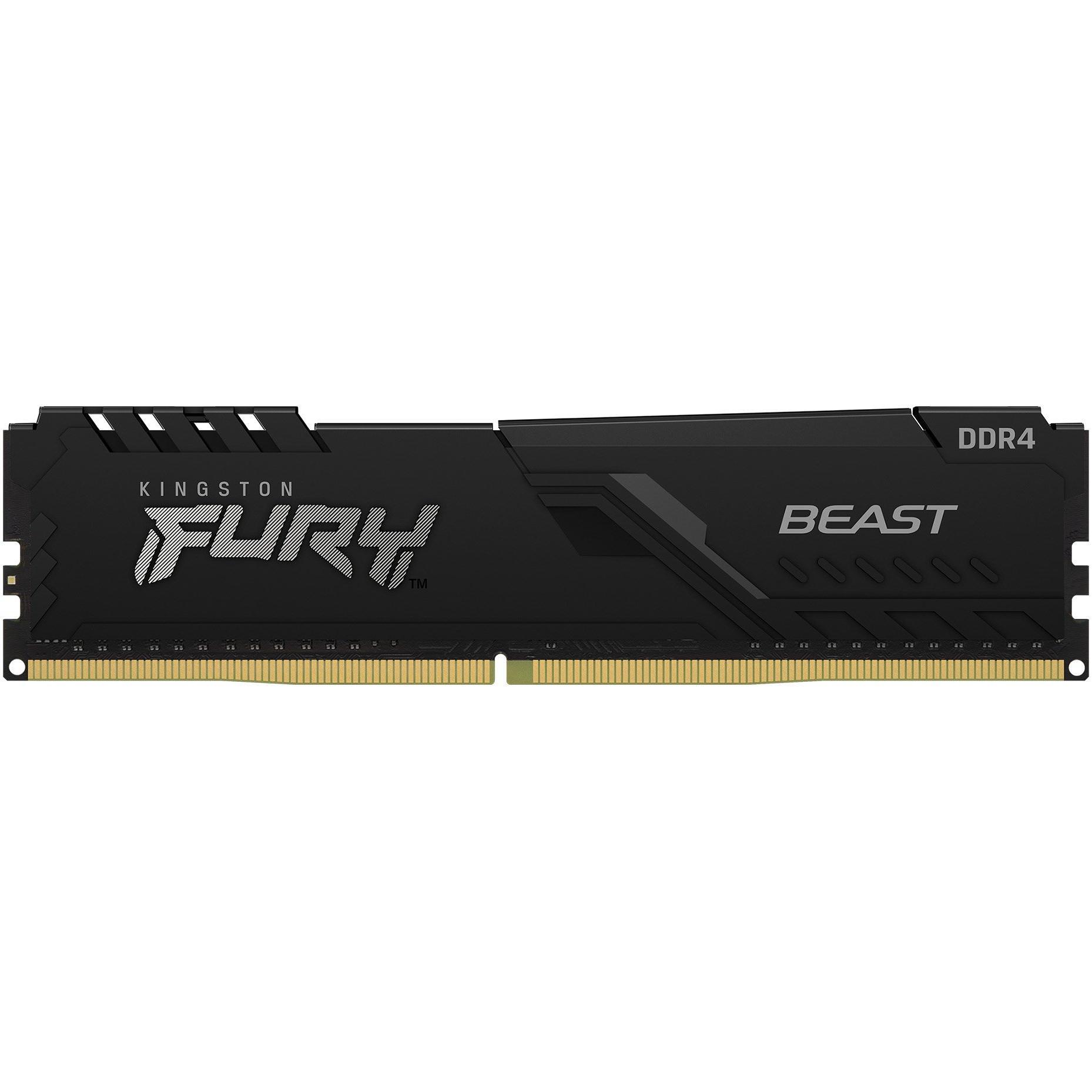 Пам`ять для ПК Kingston DDR4 16GB 3200 FURY Beast (KF432C16BB1/16WP)фото1