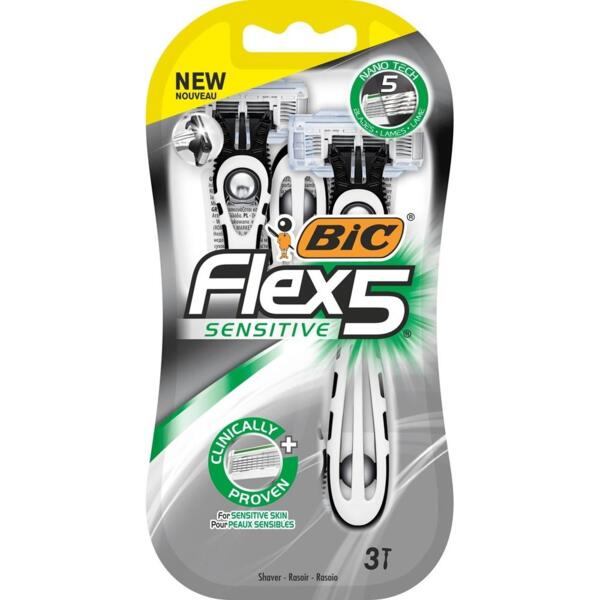Бритвы одноразовые BIC Flex 5 Sensitive 3 шт