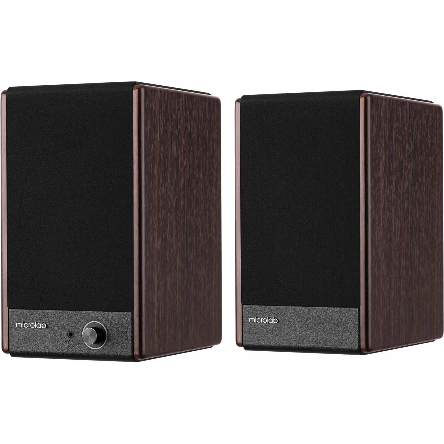 Акустична система MICROLAB SOLO 3 2.0, 40w, mini-jack Brown (SOLO-3BR)фото