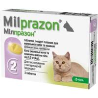Противогельминтные таблетки для кошек Мілзапрон 2x4 мг/10 мг