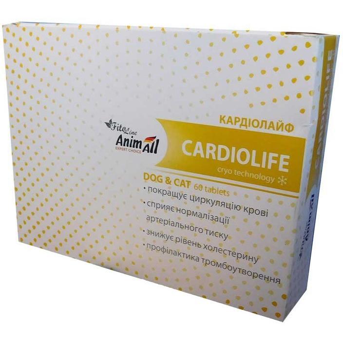 Витамины для кошек и собак AnimAll PhytoLine Cardiolife 60 таб фото 1