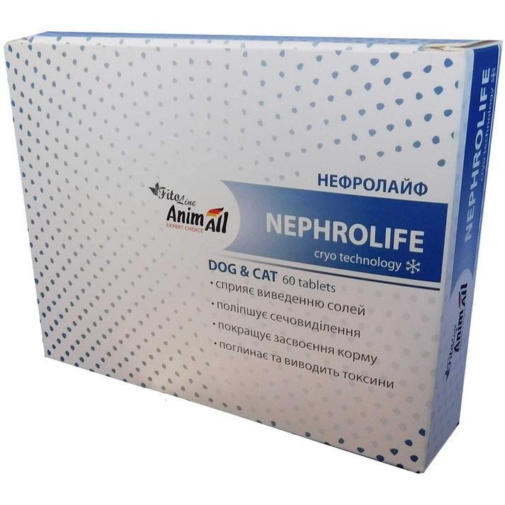 Вітаміни для котів та собак AnimAll PhytoLine Nephrolife 60 табфото1
