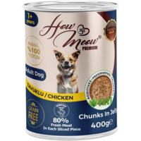 Влажный корм для взрослых собак How Meow Dog с курицей 400 г