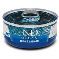 Вологий корм для котів Farmina N&D Grain Free Ocean Tuna And Salmon з тунцем та лососем 70 г