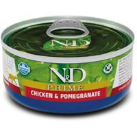 Вологий корм для котів Farmina N&D Grain Free Prime Chicken Adult з куркою та гранатом 70 г