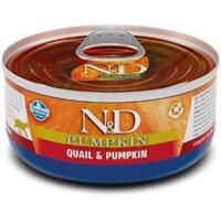 Вологий корм для котів Farmina N&D Grain Free Pumpkin Quail Adult з гарбузом та перепелом 70 г