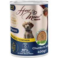 Влажный корм для щенков How Meow Puppy с курицей 400 г
