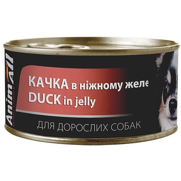 Вологий корм для собак AnimAll качка в ніжному желе 85 гфото1