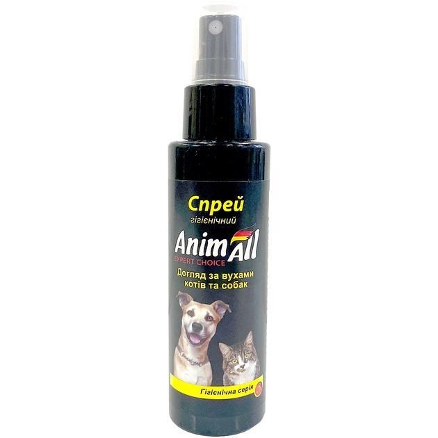 Гігієнічний спрей для котів і собак AnimAll для вух 100 млфото1