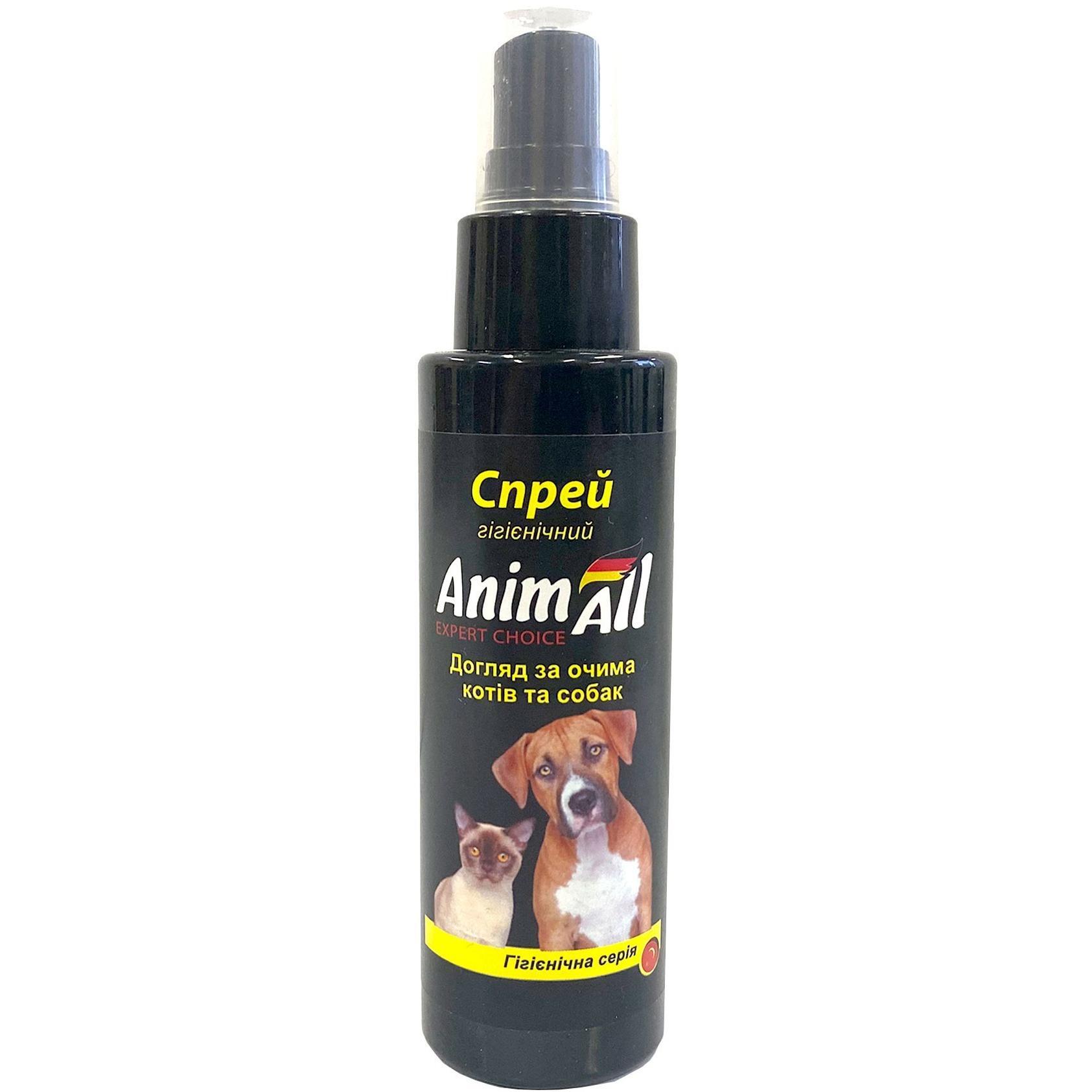 Гігієнічний спрей для котів і собак AnimAll для очей 100 млфото1