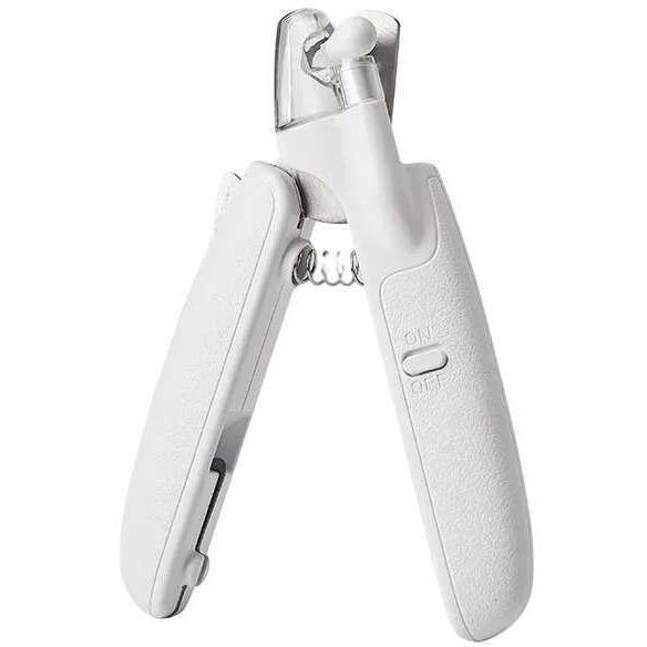 Груминг AnimAll Когтерез с LED подсветкой и контейнером для сбора когтей белый фото 1