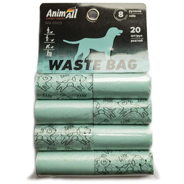 

Сменные пакеты AnimAll 8 рулонов по 20 штук бирюзовые MA6605