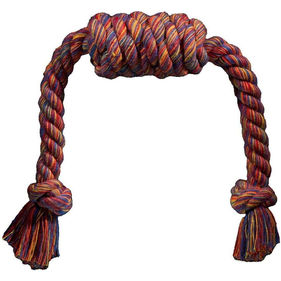 Іграшка AnimAll Fun Канат бочка з двома вузлами 33 смфото1