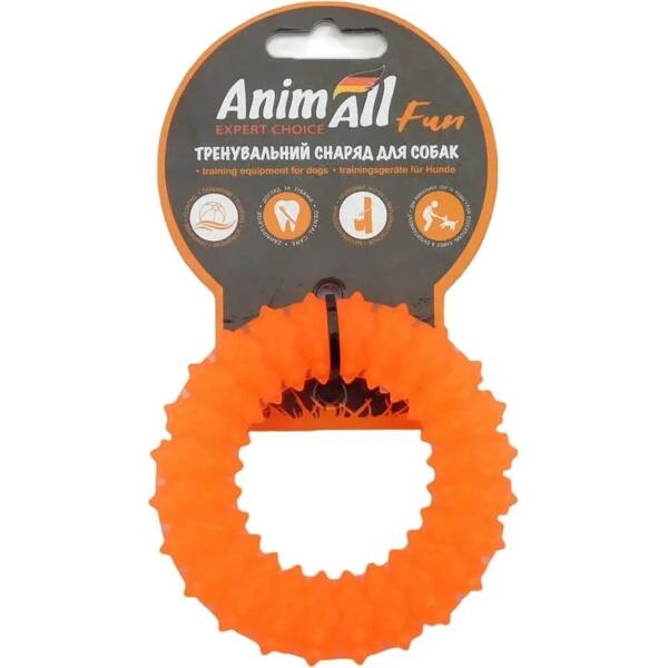 

Игрушка AnimAll Fun Кольцо с шипами 9 см оранжевое