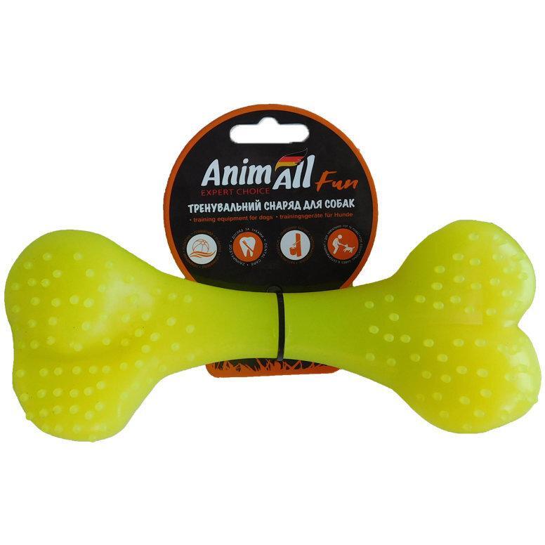 Іграшка AnimAll Fun Кістка 25 см жовтафото