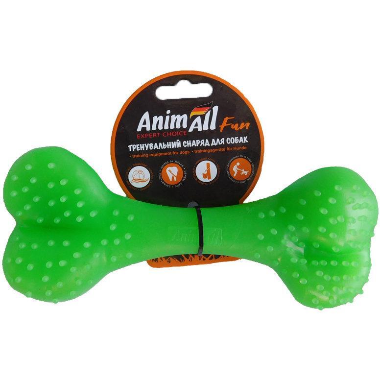 Іграшка AnimAll Fun Кістка 25 см зеленафото