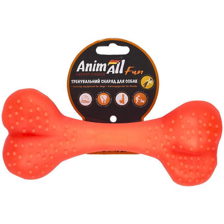 Іграшка AnimAll Fun Кістка 25 см помаранчевафото1