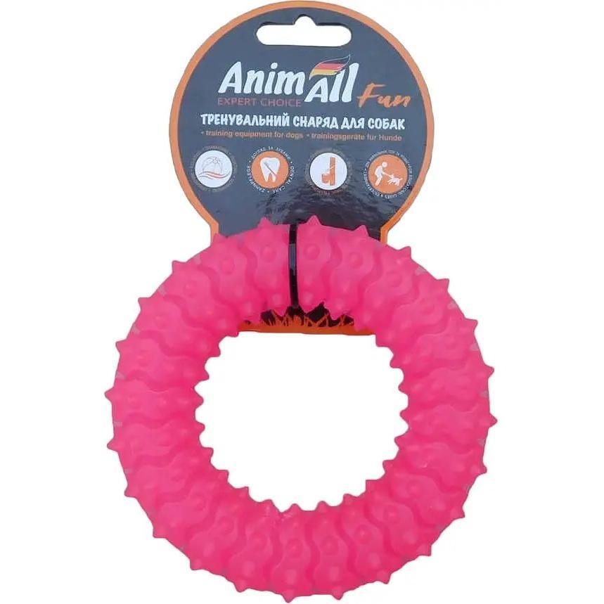 Іграшка AnimAll Fun Кільце з шипами 12 см кораловефото