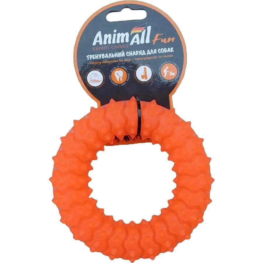 Іграшка AnimAll Fun Кільце з шипами 12 см помаранчевефото1