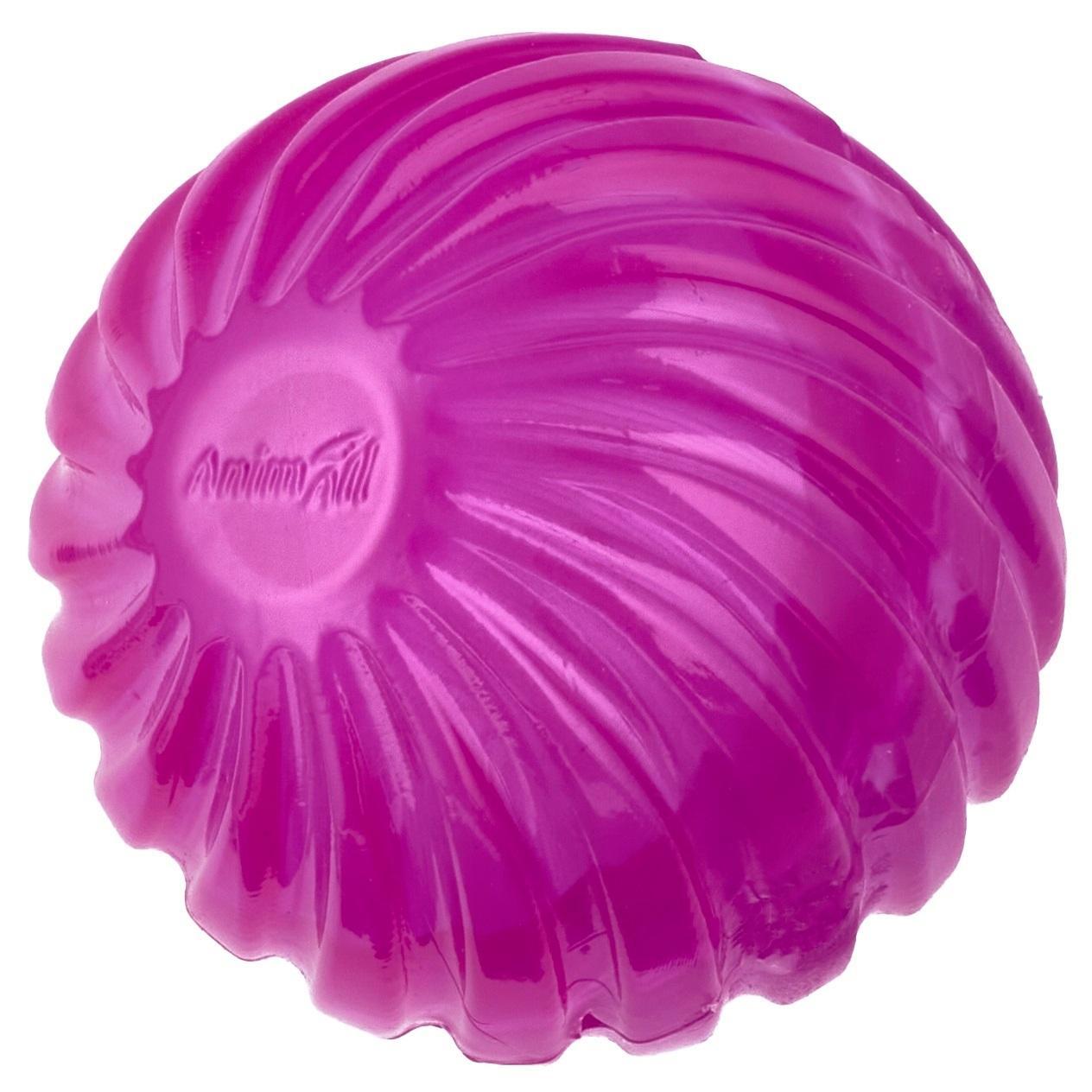 Іграшка AnimAll Fun М’яч хвиля з пищалкою 65 мм фіолетовийфото1