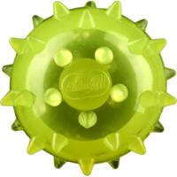 Игрушка AnimAll Fun Мяч шипованный с пищалкой 45 мм желтый