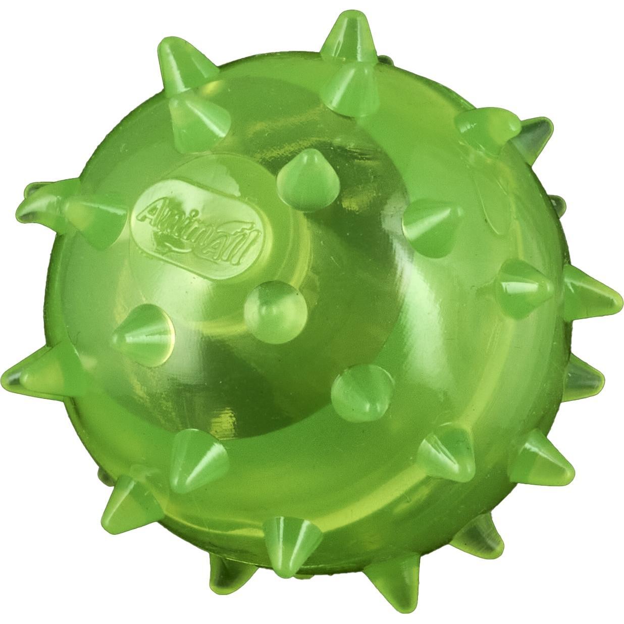 Іграшка AnimAll Fun М’яч шипований з пищалкою 45 мм зеленийфото1