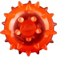 Игрушка AnimAll Fun Мяч шипованный с пищалкой 45 мм оранжевый