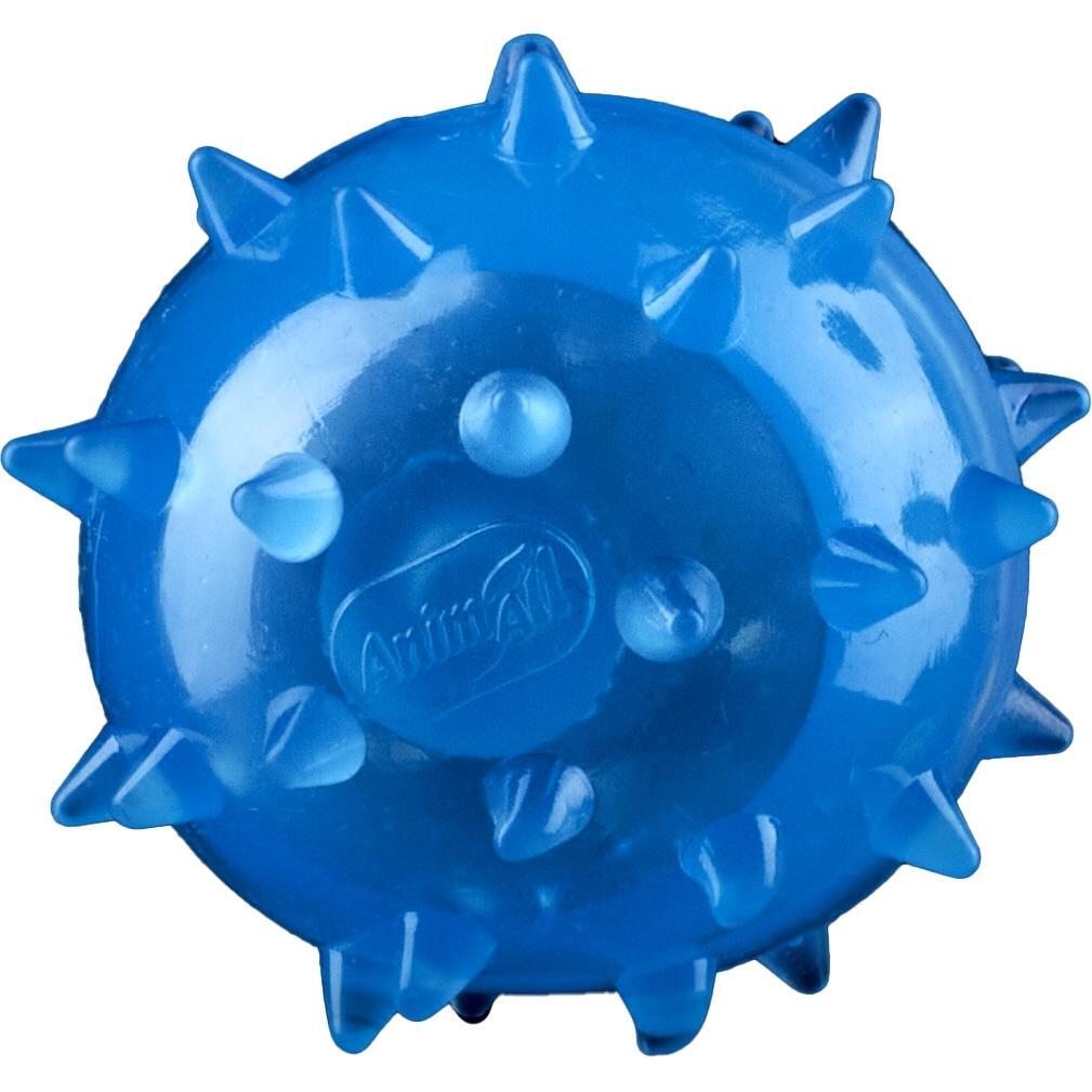 Іграшка AnimAll Fun М’яч шипований з пищалкою 45 мм синійфото1