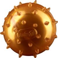Игрушка AnimAll Fun Мяч шипованный с пищалкой 65 мм золотой