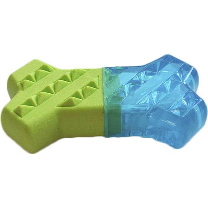 Іграшка AnimAll GrizZzly Охолоджуюча для зубів холодна кістка синьо-зеленафото