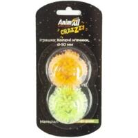 Іграшка для котів AnimAll GrizZzly Колючі м’ячики d-50 мм помаранчево-зелені