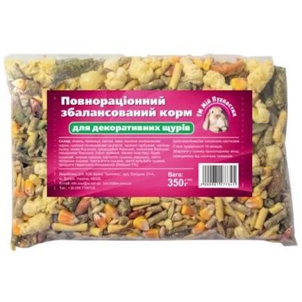 Корм для крыс Мій Пухнастик полнорационный 350 г фото 1