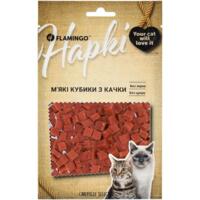 Ласощі для котів Flamingo м’які кубики з качки 50 г