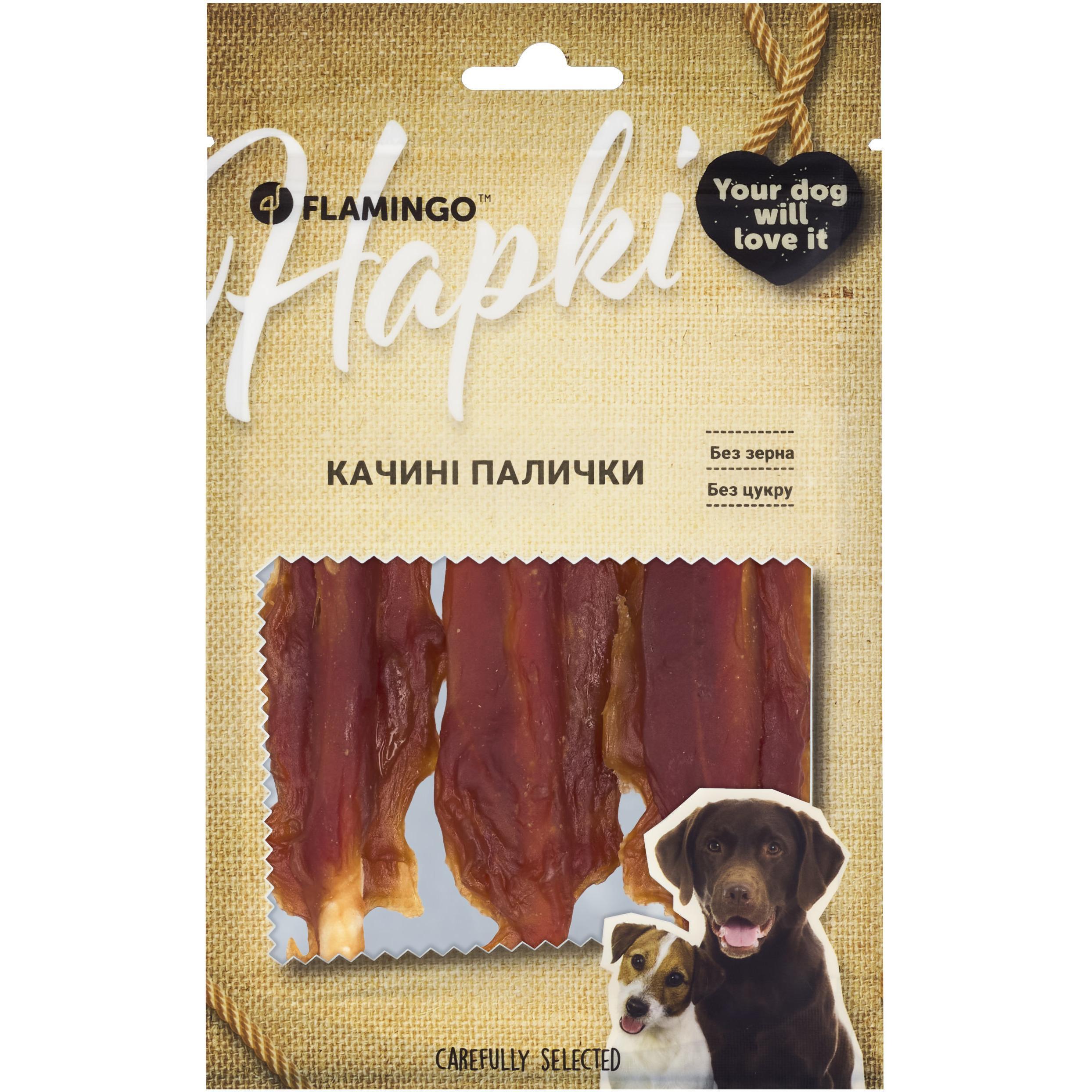 Ласощі для собак Flamingo качині палички 75 гфото1