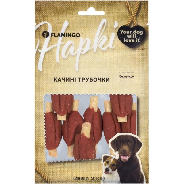 

Лакомства для собак Flamingo утиные трубочки 7.5 см 75 г