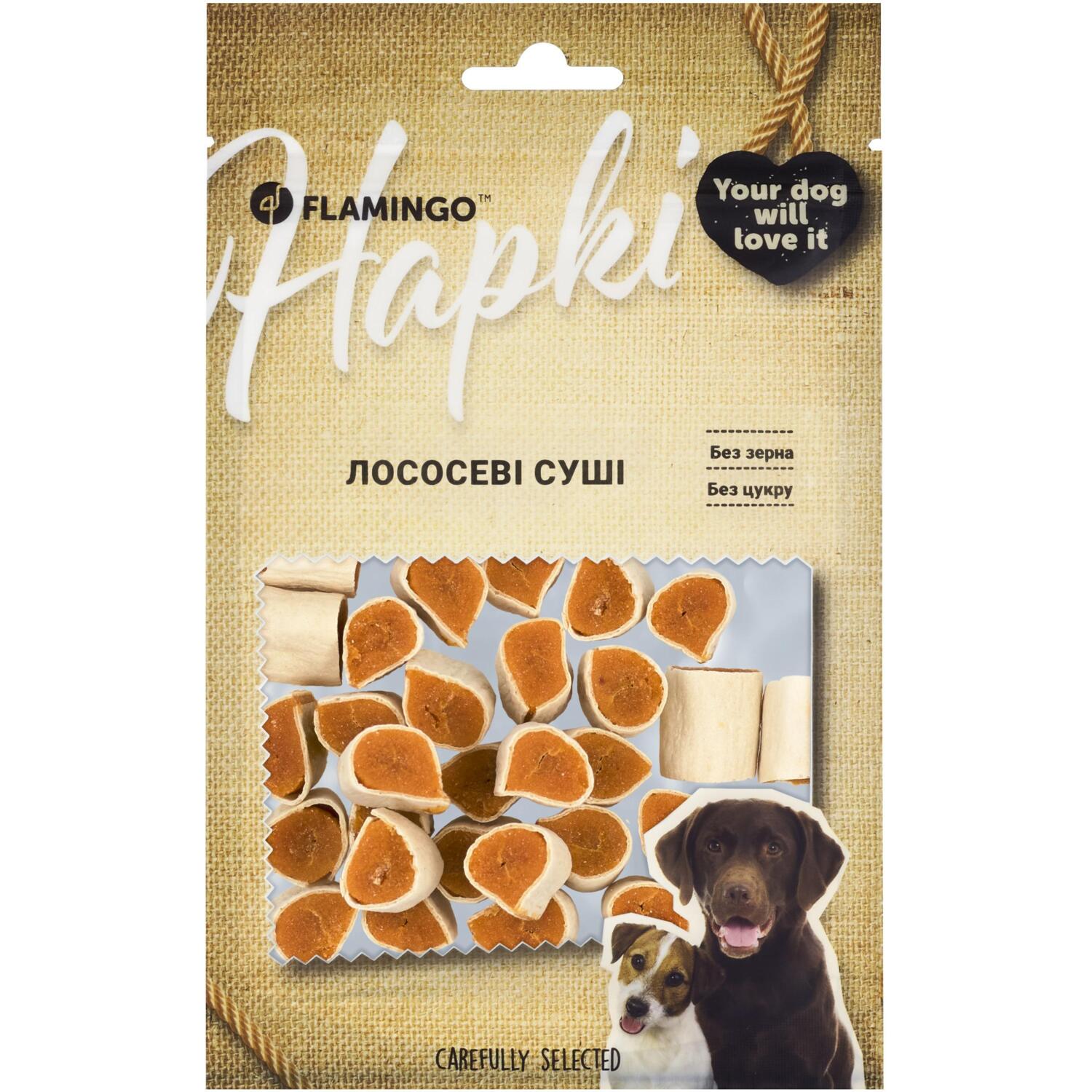 Лакомства для собак Flamingo лососевые суши 75 г фото 