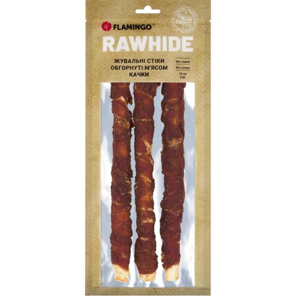 

Лакомства для собак Flamingo с мясом утки 30 мм 25 см 3 шт 240 г
