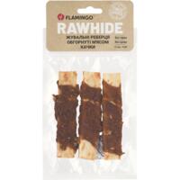Лакомства жевательные ребра для собак Flamingo с мясом утки 12 см 3 шт 90 г