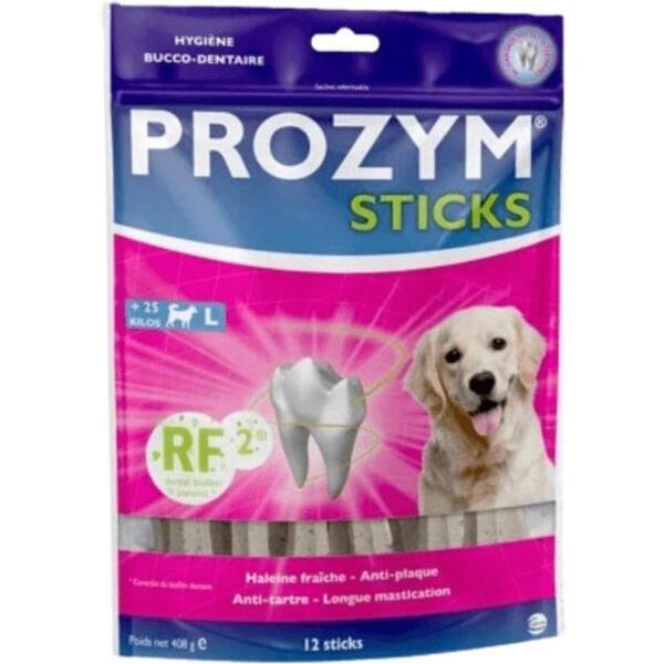 

Лакомства жевательные стики для собак Ceva Prozym размер L 12 шт